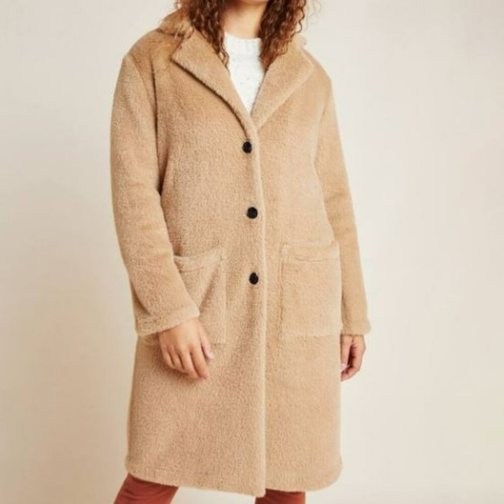 Anthropologie | Sanctuary Colleen Faux Fur Coat | Medium